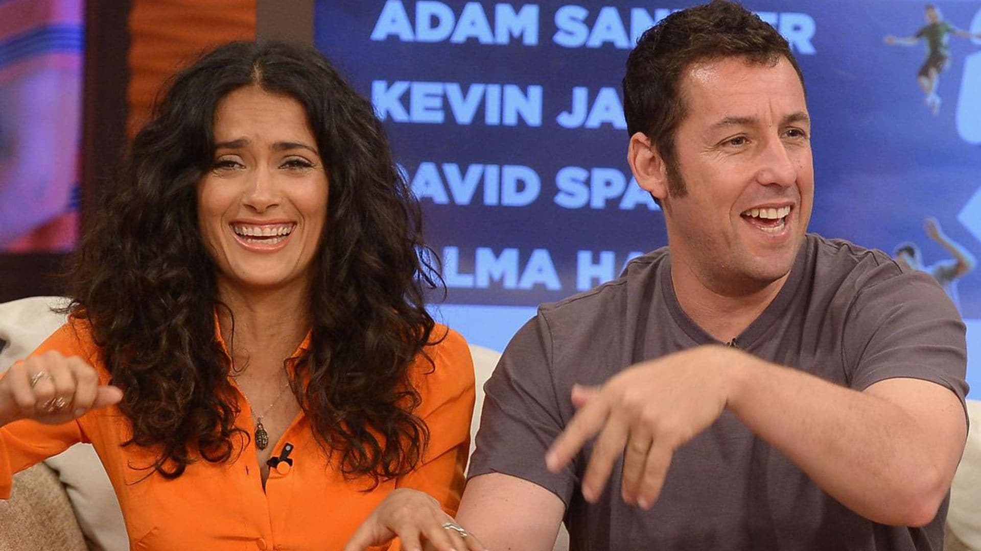 Salma Hayek says she couldn’t book a comedy until she met Adam Sandler