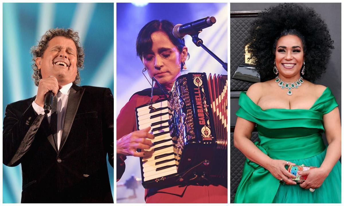 Hispanic Heritage Award honoree Carlos Vives, beloved Mexican singer songwriter Julieta Venegas, and one of Cuba’s leading Timba/tropical music ambassadors Aymée Nuviola.