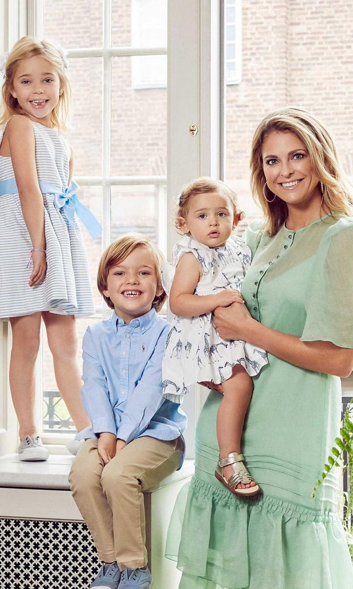 Princess Madeleine with children after royal announcement