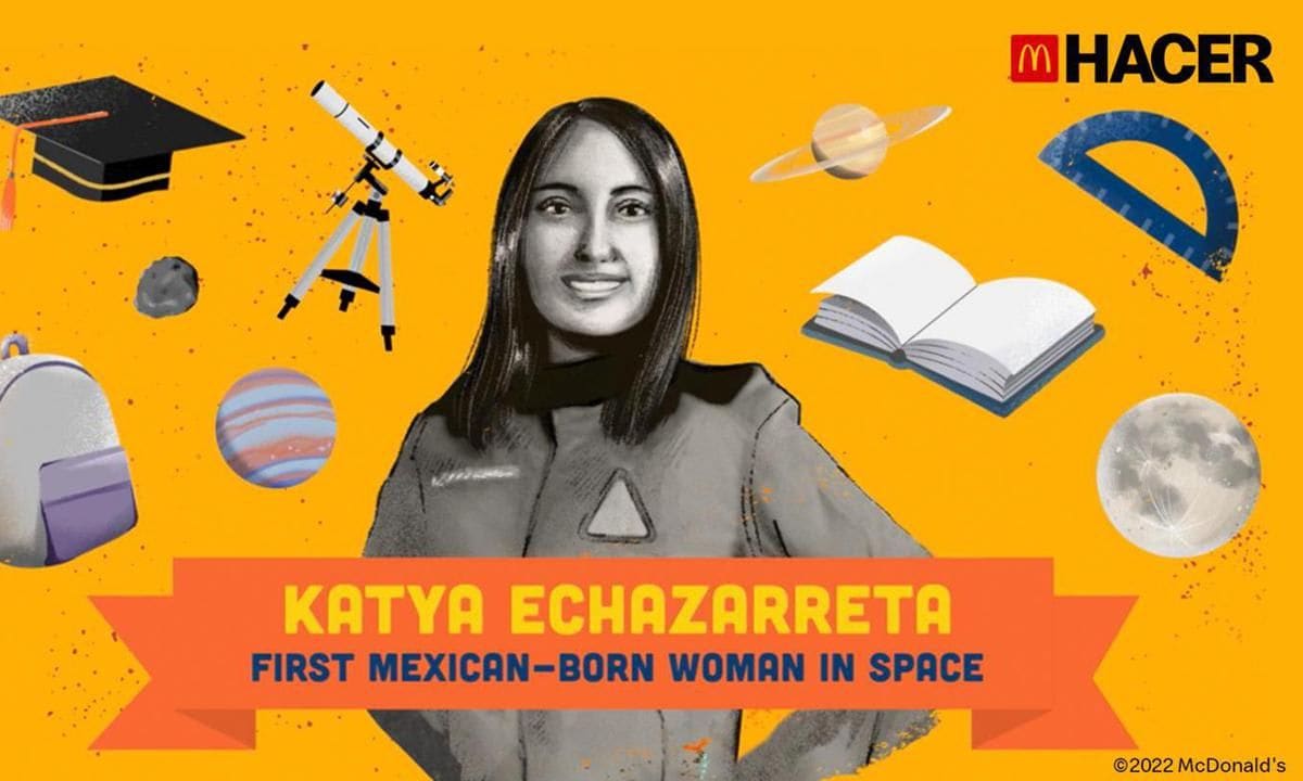 Astronaut, Katya Echazarreta joins the McDonald's HACER National Scholarship Program