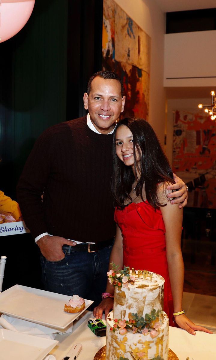 A-Rod y su hija mayor