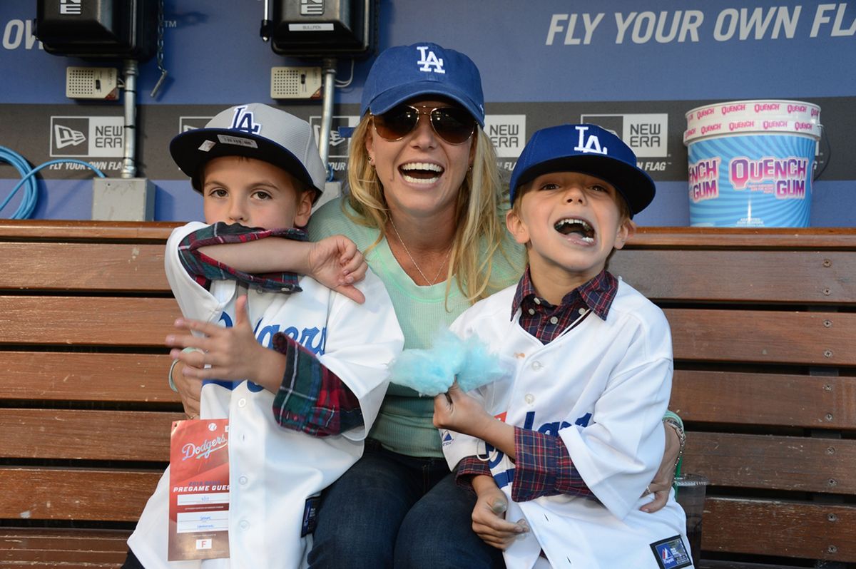 Spears y sus hijos Jayden y Sean