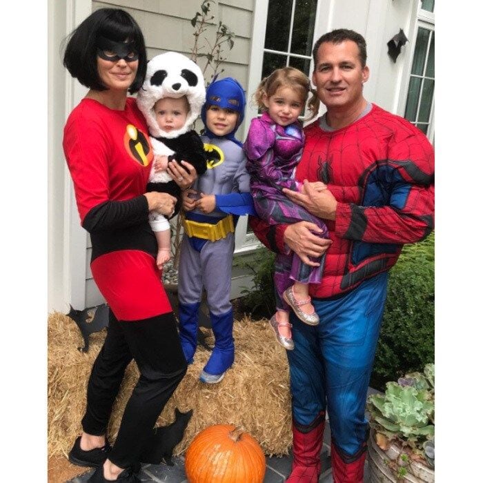 Molly Sims and Scott Stuber showed off their superhero parenting skills as they dressed up in Disney costumes to take their three children trick-or-treating. The mom wrote on Instagram: "Happy Halloween the Stuber's Trick or treating here we come! #tribeof5 #superstuber"
Photo: Instagram/@mollybsims