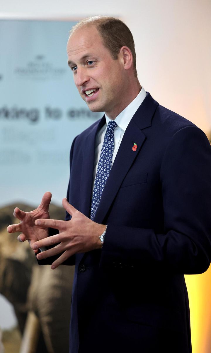 The Prince of Wales wore a Wilmok tie made from recycled plastic bottles on Nov. 6