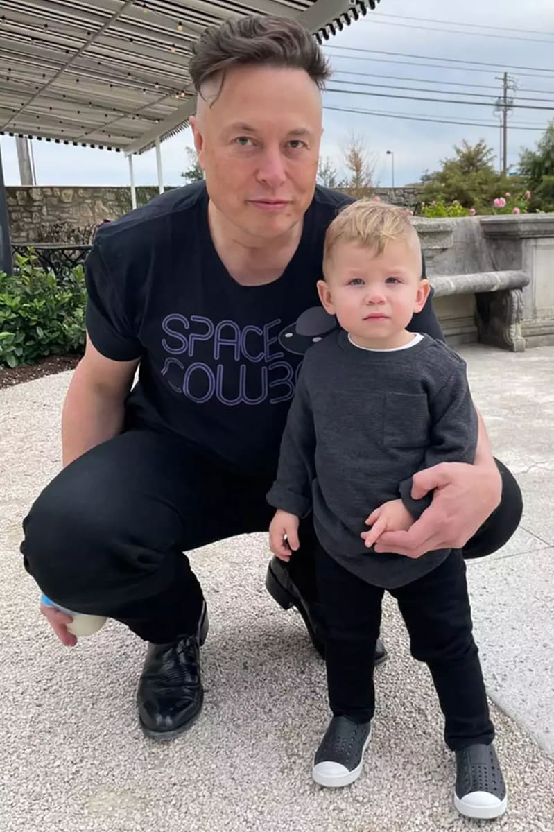 Elon Musk and his son