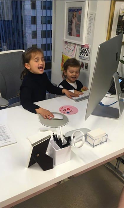 Arabella and Joseph took on their mom's office work.
<br>
Photo: Instagram/ivankatrump