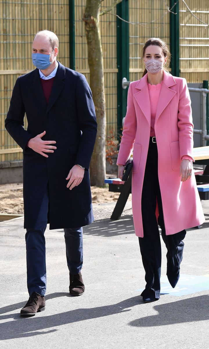 The Duchess of Cambridge looked pretty in pink for the engagement on March 11