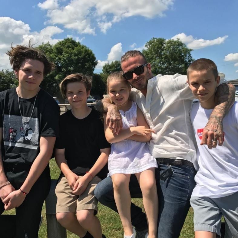 <b>David Beckham</b>
"The best daddy in the world!!! We all love u so,so much X kisses from us all x "
Photo: Instagram/@victoriabeckham