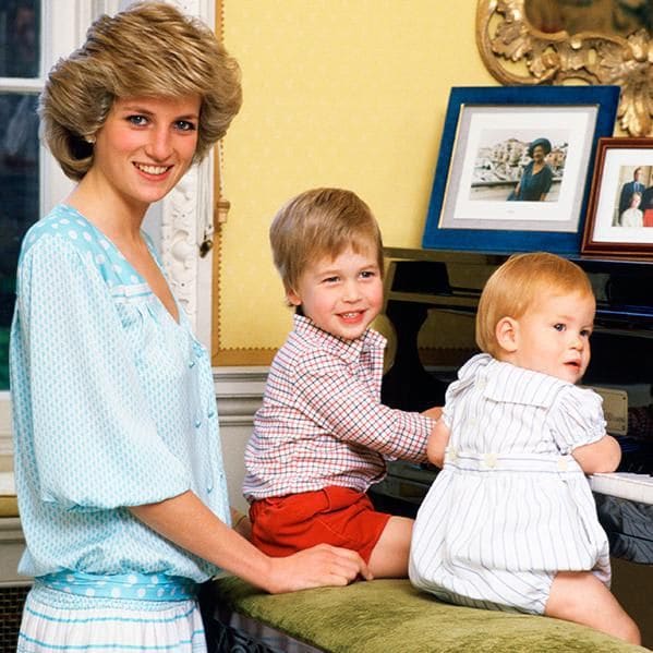 Princess Diana and her children