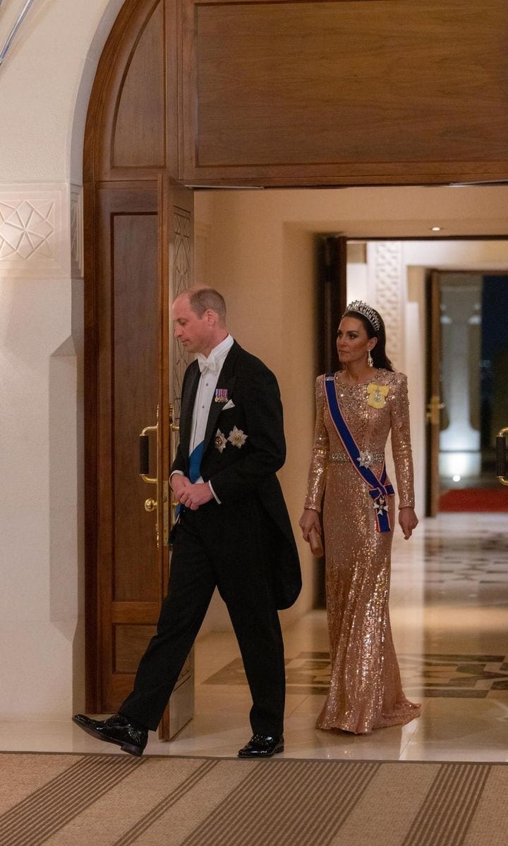 The Princess of Wales wore the same gown and tiara to Crown Prince Hussein’s royal wedding banquet in June 2023