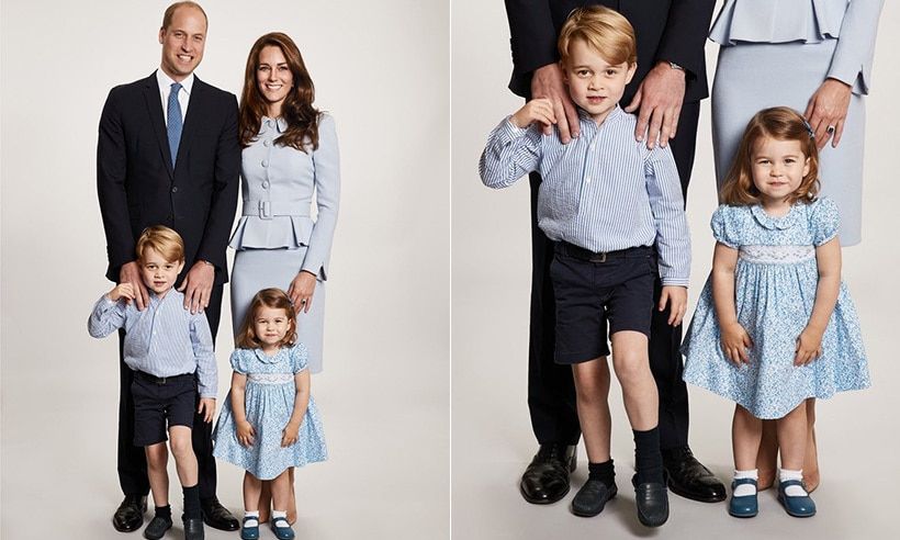 On December 18, Prince William and Kate Middleton released an official Christmas photo with their two adorable children, Prince George and Princess Charlotte. The beautiful family photo was shared on Kensington Palace's official Twitter account, and the caption read: "The Duke and Duchess of Cambridge are pleased to share a new photograph of their family. The image features on Their Royal Highnesses' Christmas card this year. The photograph was taken earlier this year by @ChrisJack_Getty at Kensington Palace."
Photo: Getty Images