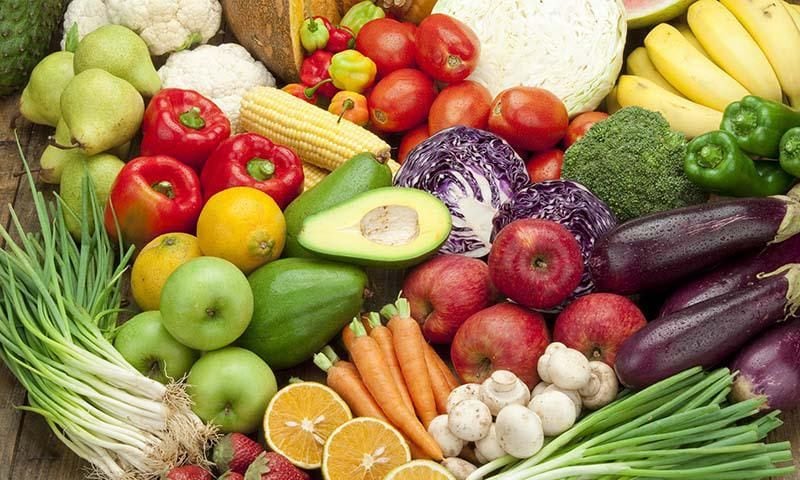 Fresh fruit and vegetables