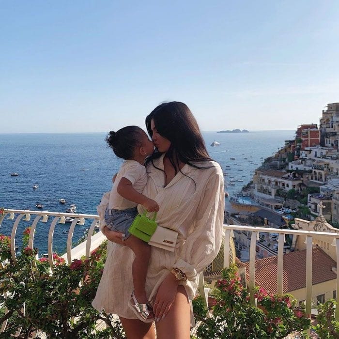 kylie jenner stormi webster italy kiss