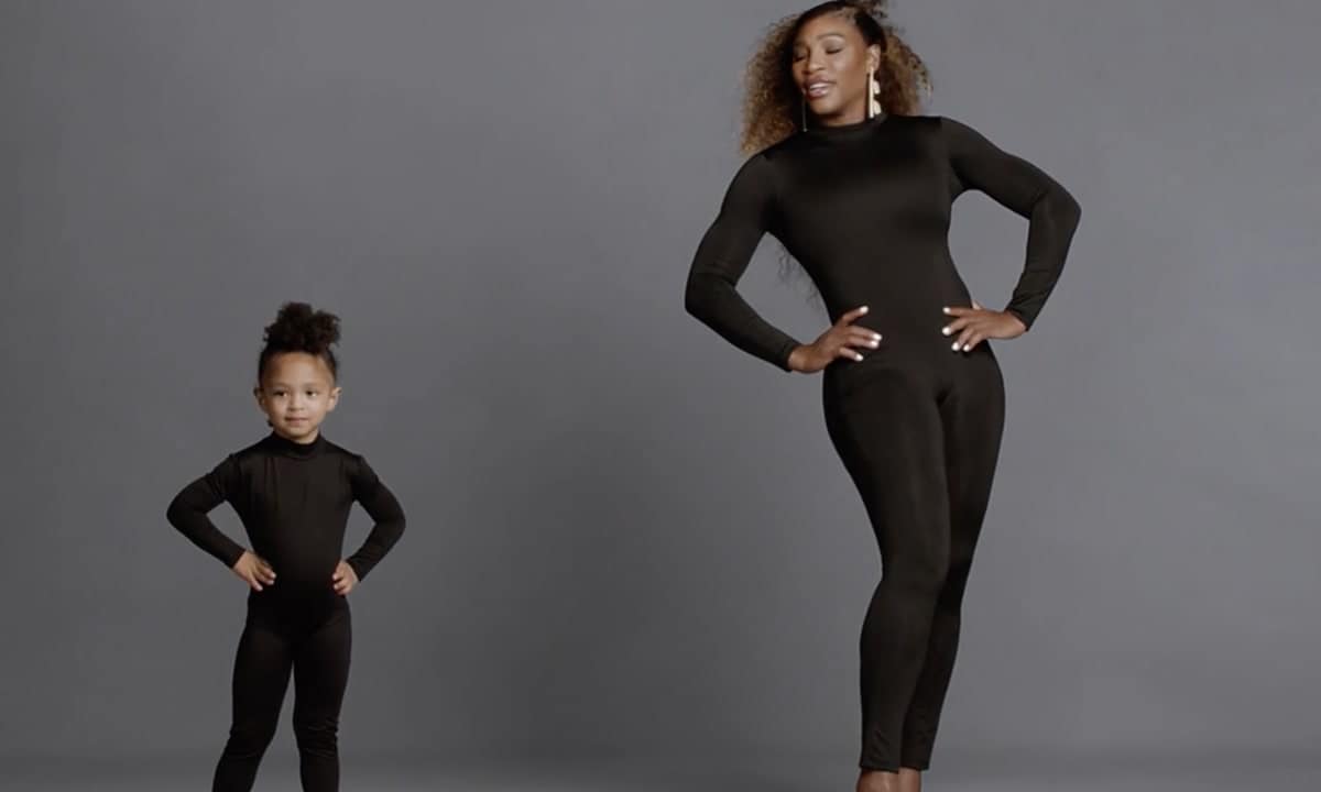 Serena Williams and Alexis Olympia Ohanian Jr. modeling for the newest Stuart Weitzman fashion campaign.