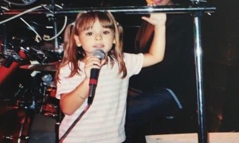 Danna Paola as a child