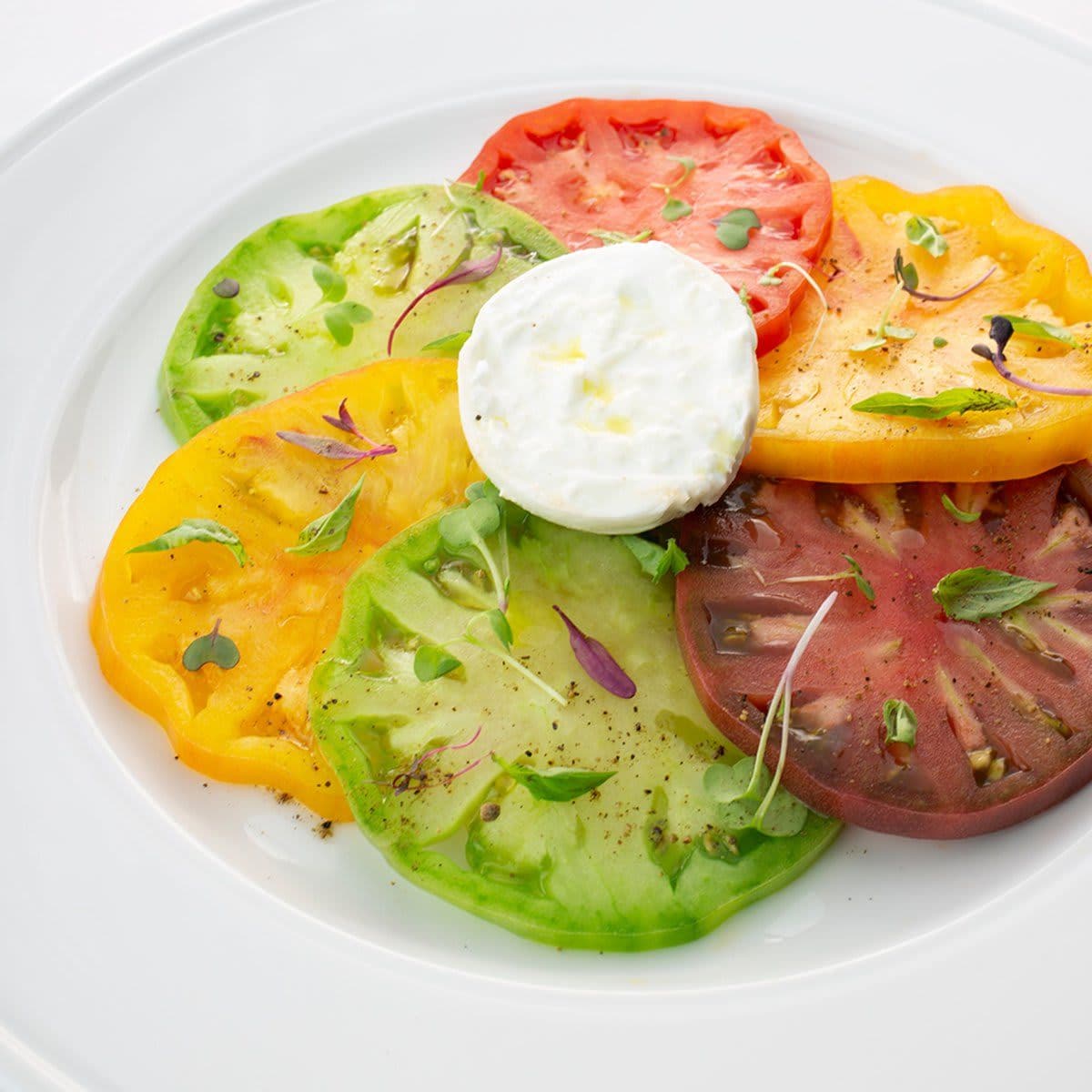 Heirloom Tomato Carpaccio From Chef Ryan McLaughlin, Executive Chef at Dexter's New Standard