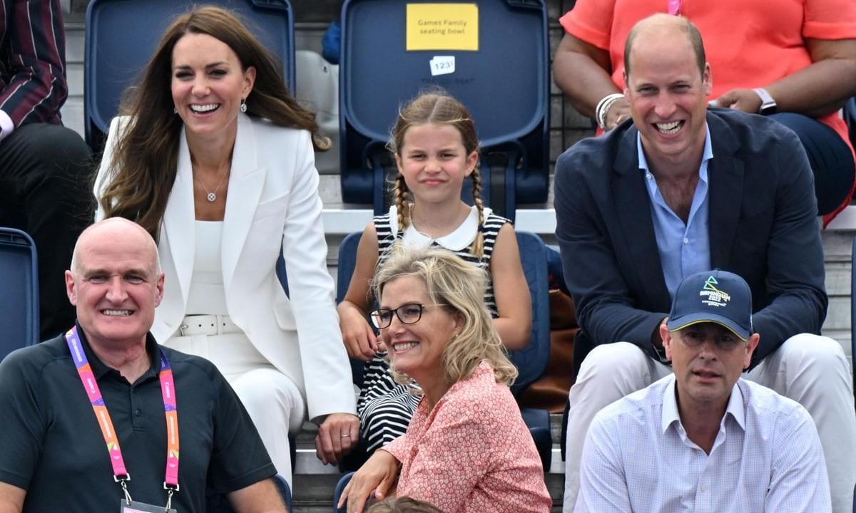 The Duke and Duchess of Cambridge attended the Commonwealth Games with Princess Charlotte on Aug. 2