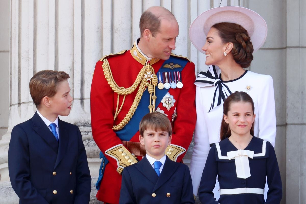 The Princess of Wales (photographed at Trooping the Colour 2024) will reportedly join her husband and kids at Balmoral this summer