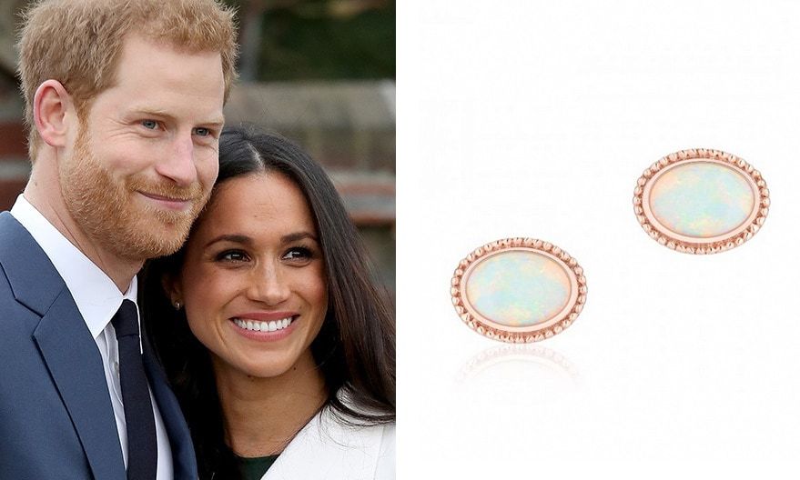 Looking for a Meghan-inspired gift that's truly romantic? From Birks' 'Les Plaisirs de Birks' luxury collection, these 18k rose gold and white opal earrings, worn by Meghan for her first official photo shoot with new fiance Prince Harry, exude romance. And even better, there is a gorgeous necklace to match.
<I>$995.00, more information at maisonbirks.com</I>
Photo: Getty Images