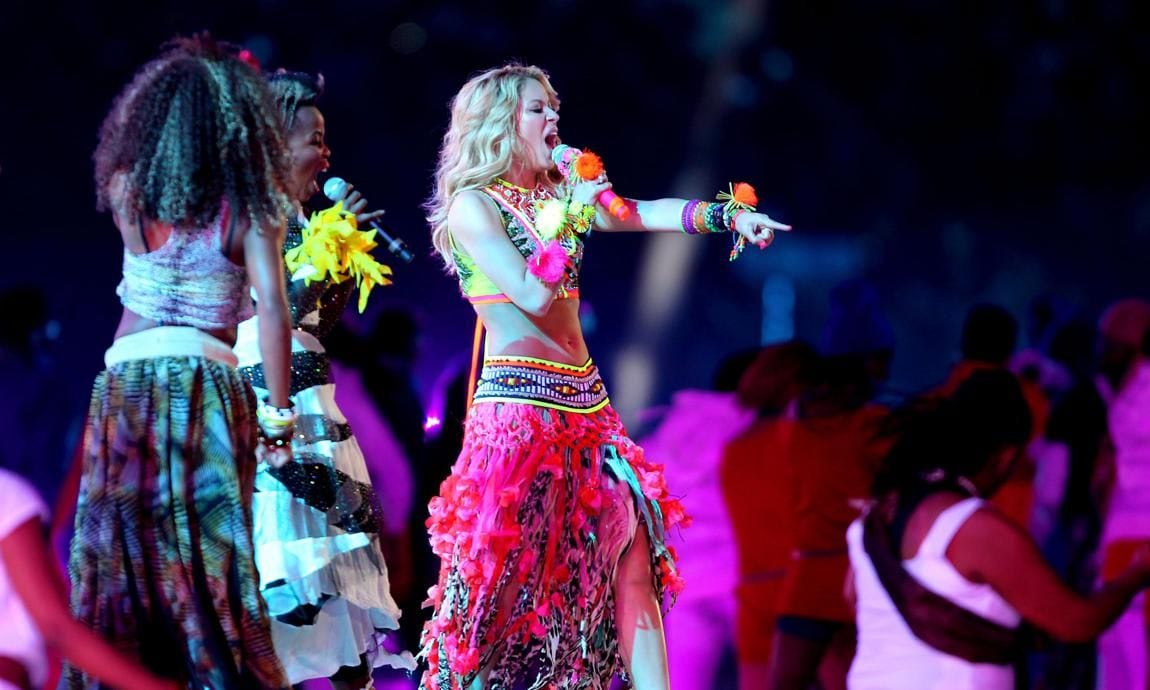 Shakira performs Waka Waka