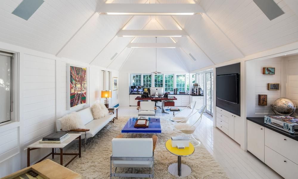 Brad Pitt and Jennifer Aniston's home office