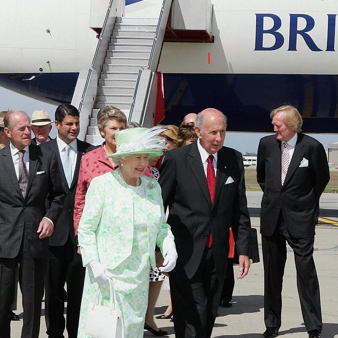 Queen Elizabeth II and her husband Prince Philip in Melbourne