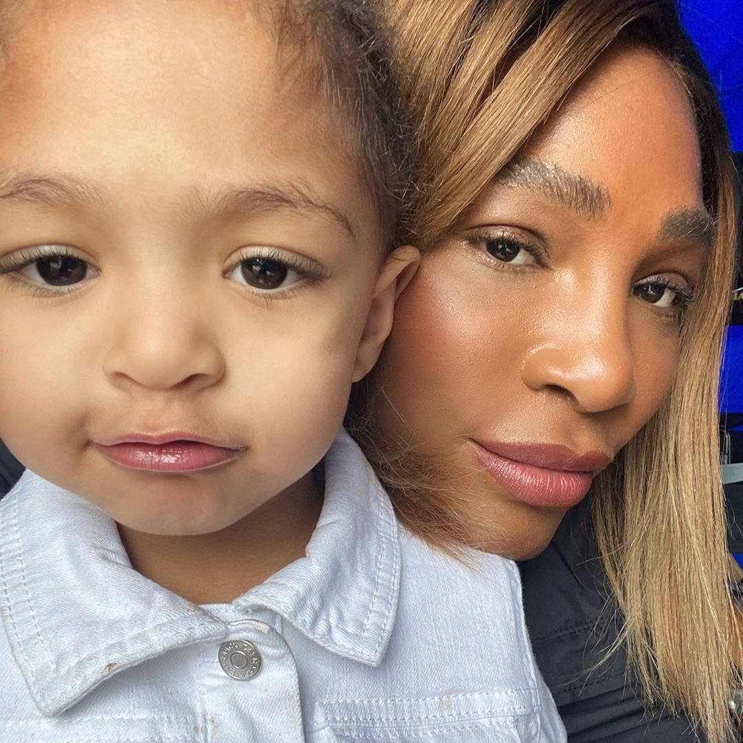 Serena Williams and daughter Olympia