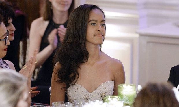 The First Daughters were attending their first state dinner.
<br>
Photo: Getty Images