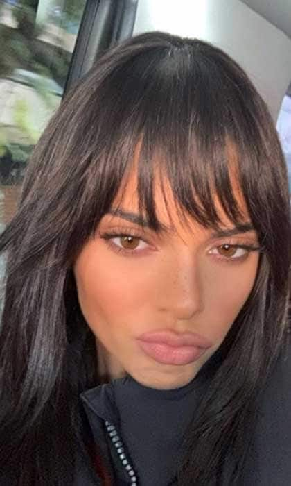 Kendall Jenner bangs