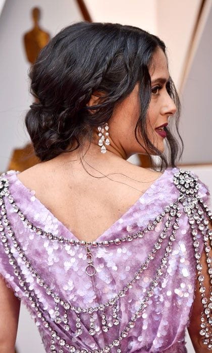 Salma Hayek grey hair 