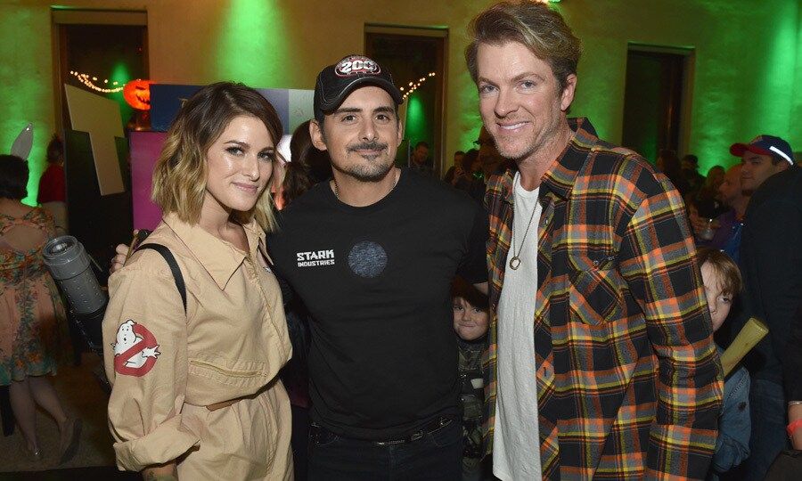 Cassadee Pope and Rascal Flatts' Joe Don Rooney dressed up for Brad Paisley's gaming night with Xbox in Nashville. The singer, who dressed as Iron Man, and his wife Kimberley hosted the soiree where guests got to play an assortment of games and enjoy a BBQ.
Photo: Getty Images John Shearer for Xbox