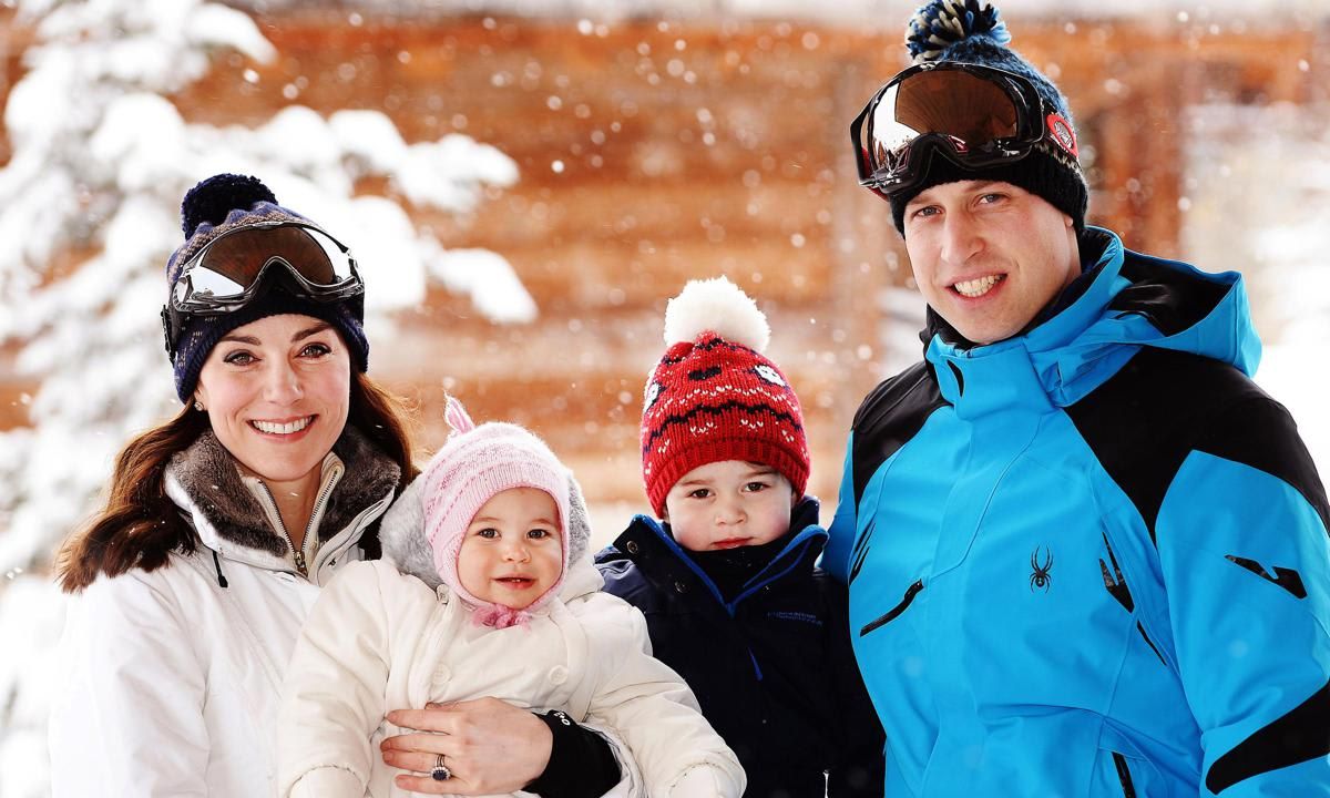 In 2016, the Cambridges enjoyed a ski break with George and Charlotte