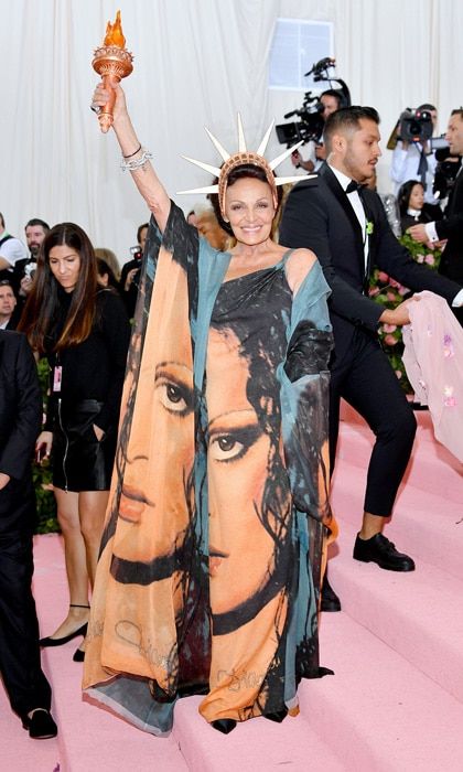 DVF attends Met Gala with granddaughter Princess Talita