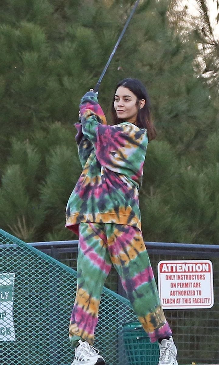 Vanessa Hudgens And Boyfriend Cole Tucker Hit The Golf Range On New Year's Eve