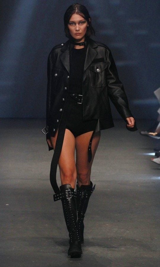 Gigi's sister Bella Hadid walked the runway for Versus Versace.
Photo: Antonio de Moraes Barros Filho/WireImage