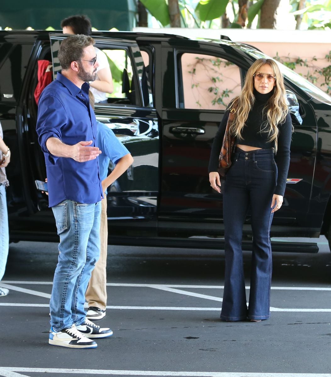 Ben Affleck and Jennifer Lopez are seen on September 14, 2024 in Los Angeles, California