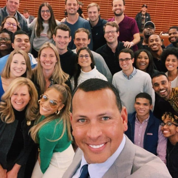 Arod and jlo selfie