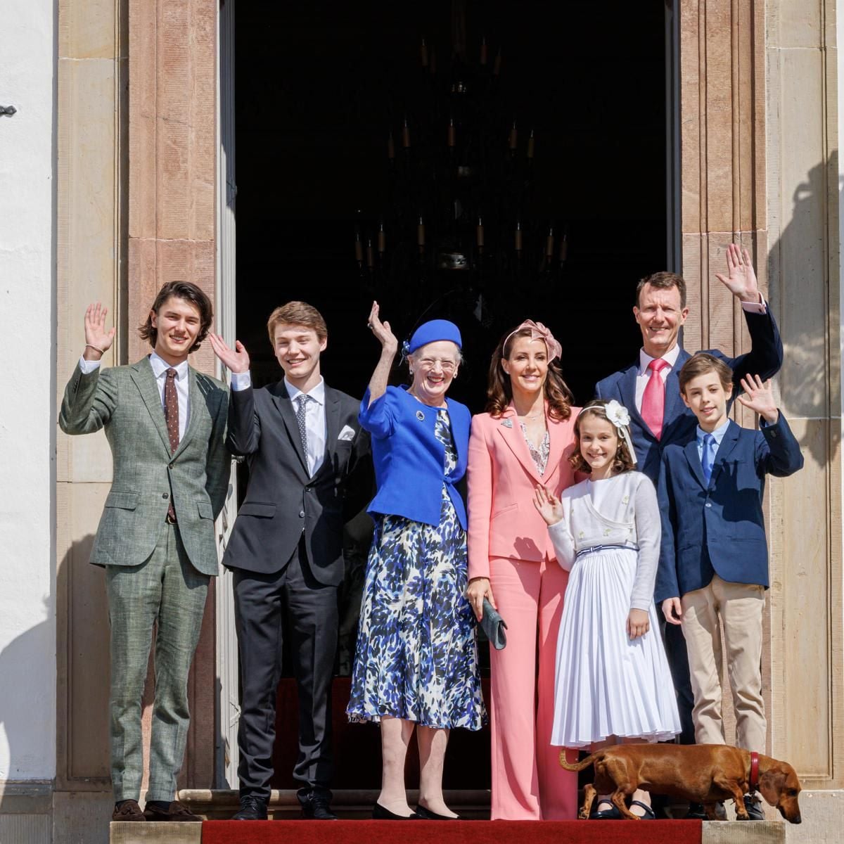 Prince Joachim shares his youngest kids, Henrik and Athena, with Princess Marie