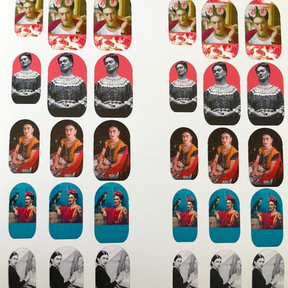 Cha Cha Covers Frida Faces Nail Decals