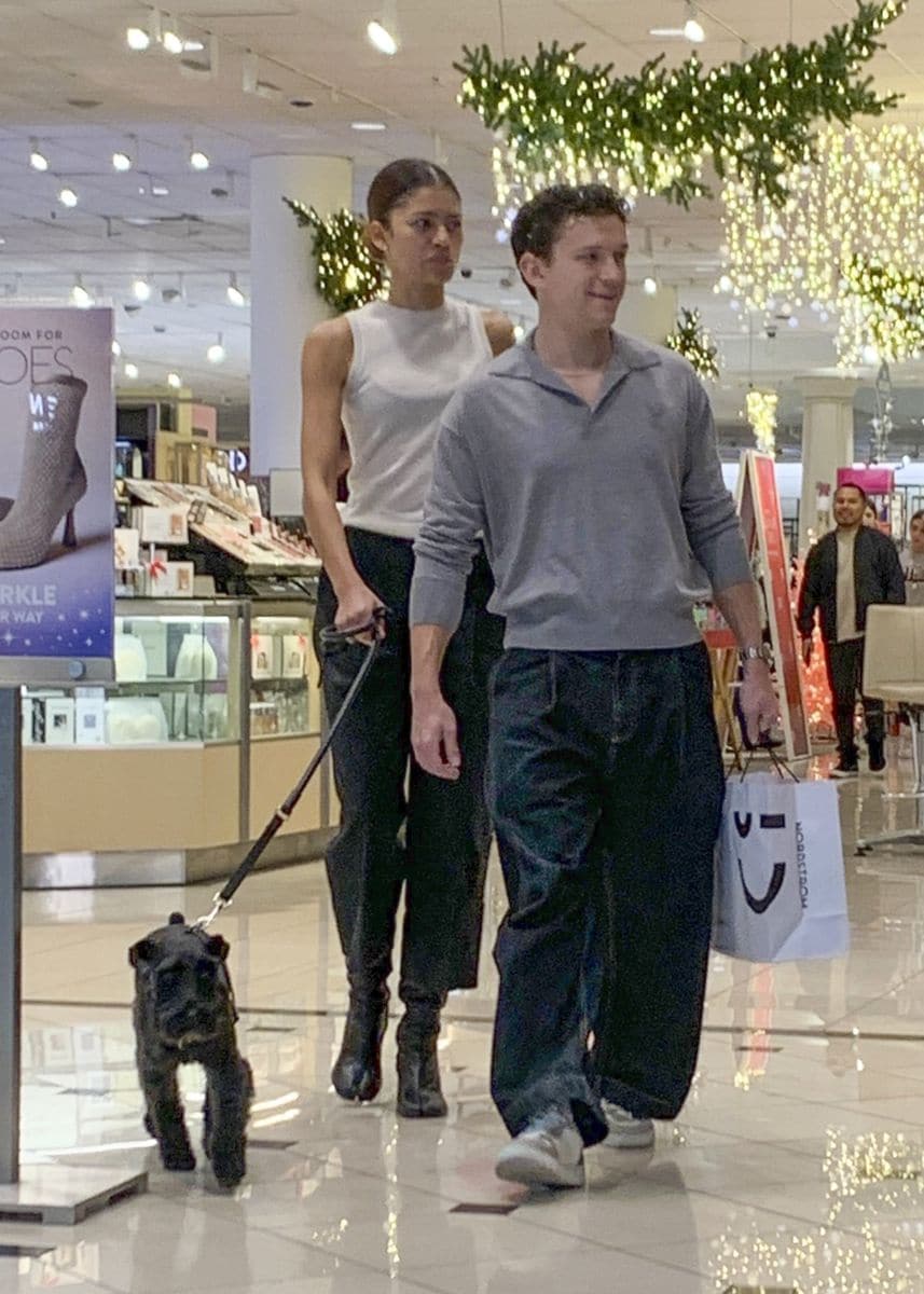 Tom Holland and Zendaya go Christmas shopping