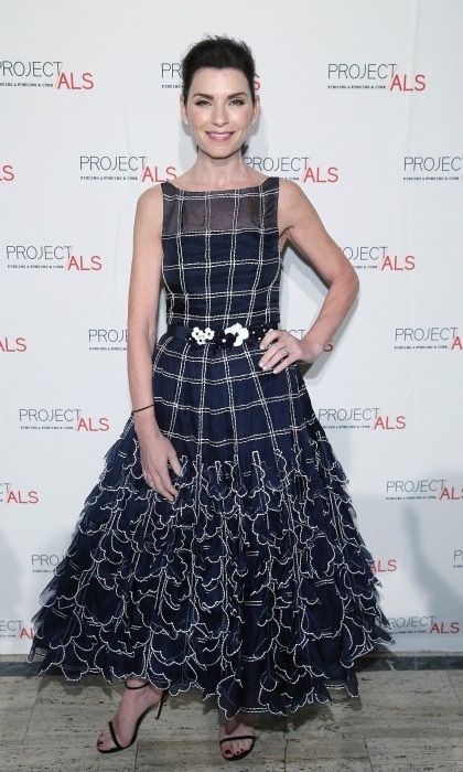 November 9: Julianna Margulies accented her dress with flowers on her waistline for the 18th annual Project ALS New York gala.
Photo: Rob Kim/Getty Images