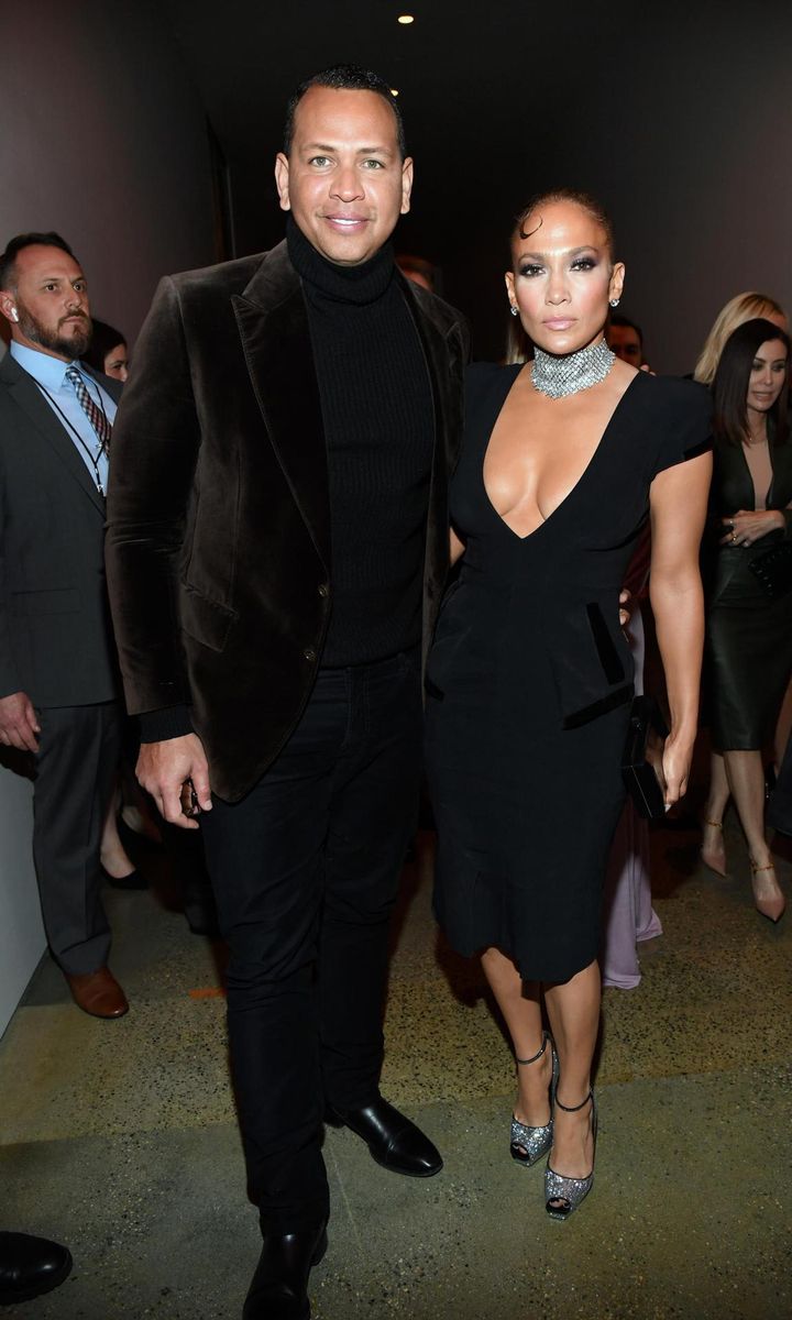 Jennifer Lopez and Alex Rodriguez matching outfits