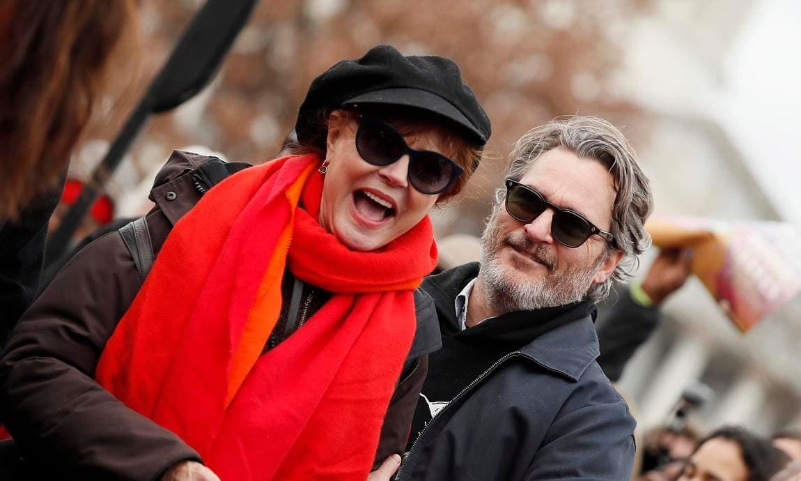 Susan Sarandon and Joaquin Phoenix