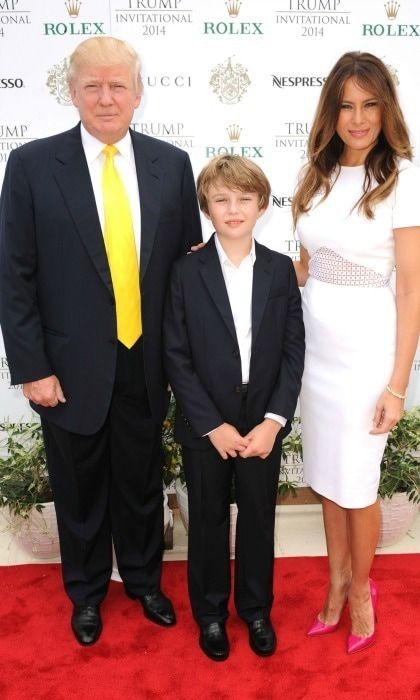 Barron is the first, first son to live in the White House since JFK, jr.
Photo: Larry Marano/Getty Images for 2014 Trump Invitational Grand Prix