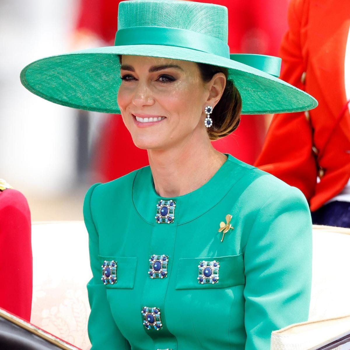 The Princess of Wales, pictured at Trooping the Colour 2023, is Colonel of the Irish Guards