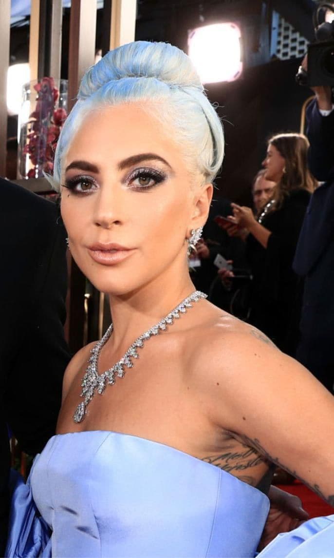 Lady Gaga hairstyles blue