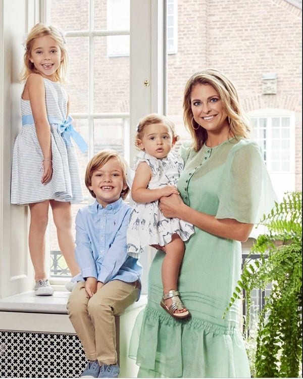 Princess Madeleine with children after royal announcement