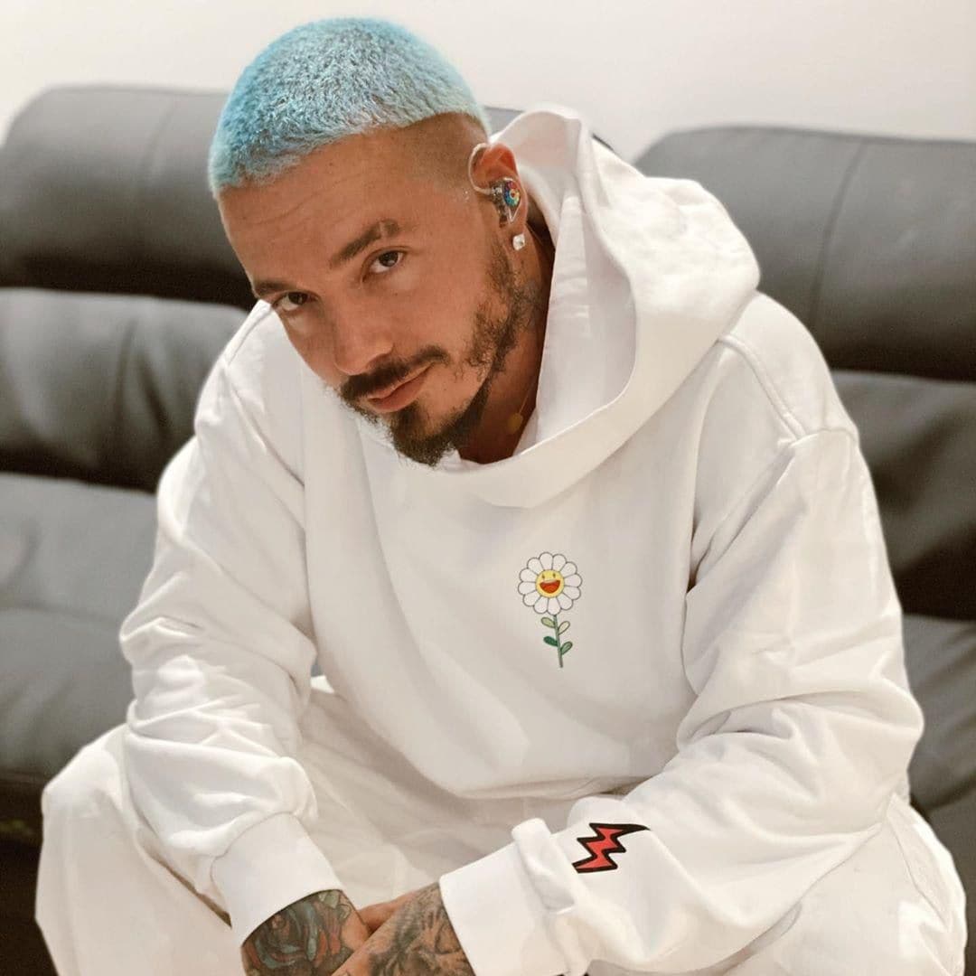 J Balvin new hair color