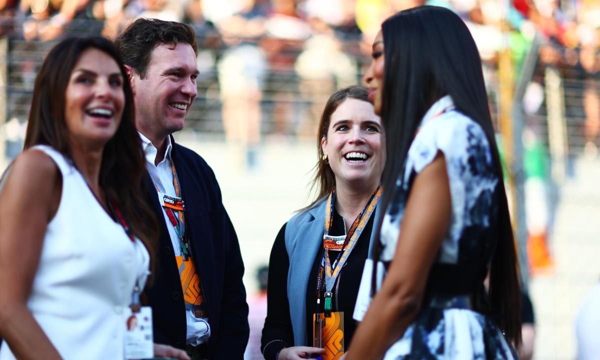 Princess Eugenie and Jack Brooksbank attended the 2023 Abu Dhabi Grand Prix on Nov. 26