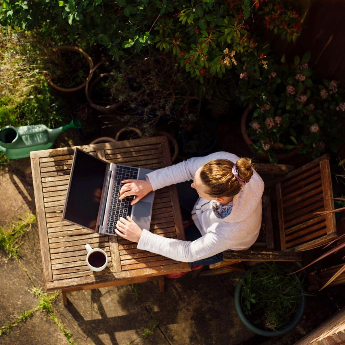 Working from home. Working remotely